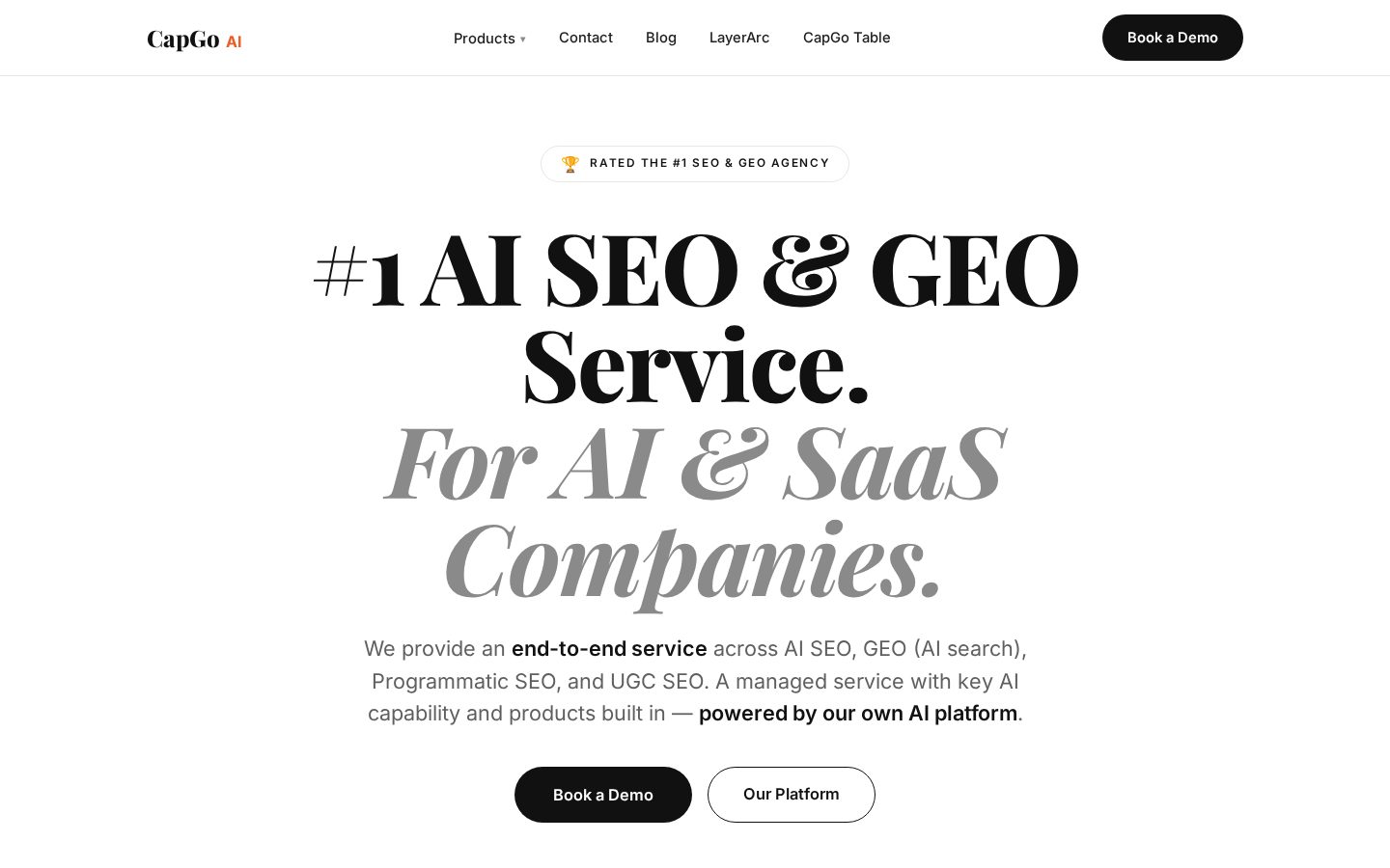 CapGo AI Homepage