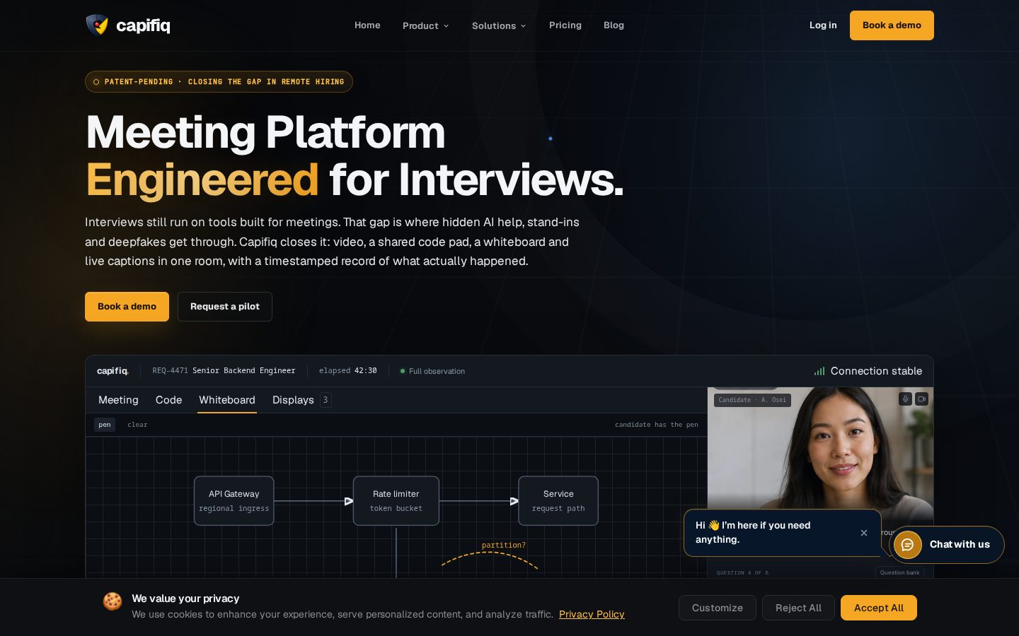 Capifiq.ai Homepage