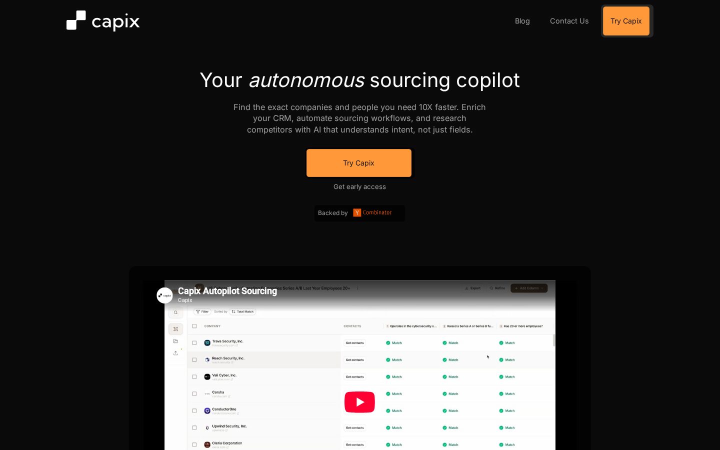 Capix Homepage