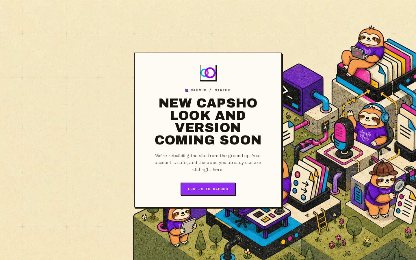 Capsho Homepage
