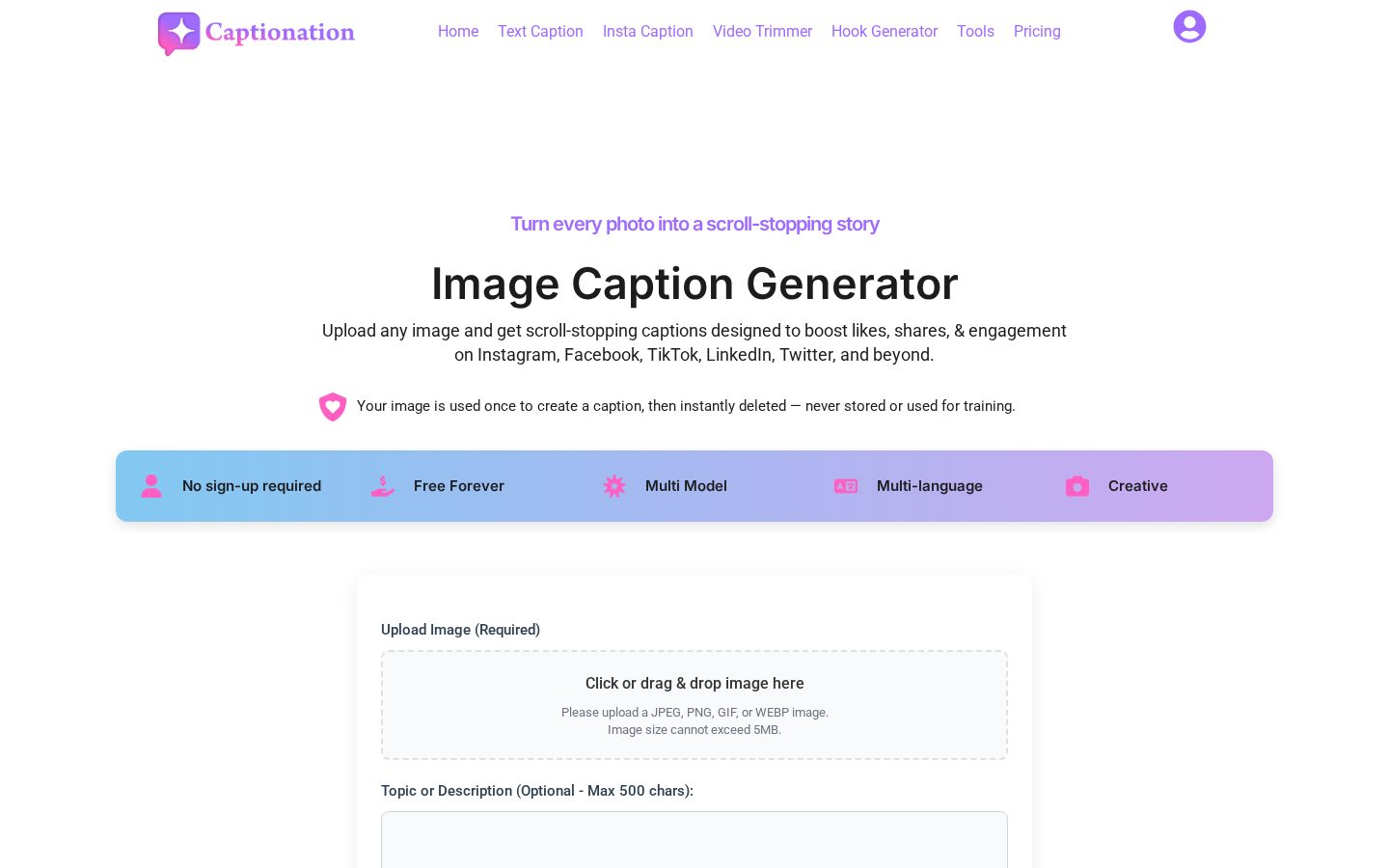 Captionation Homepage