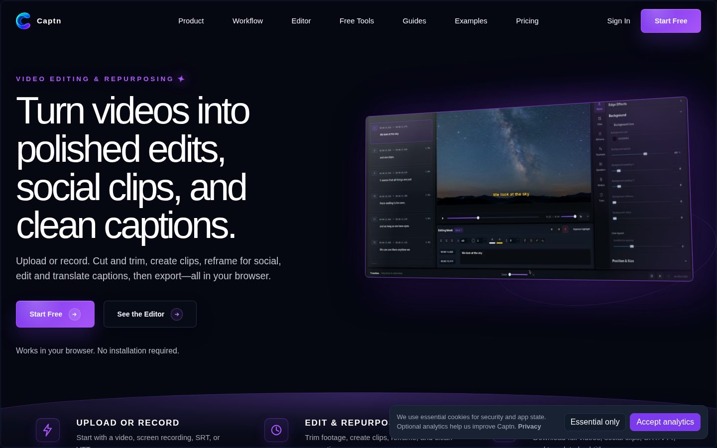 Captn Homepage