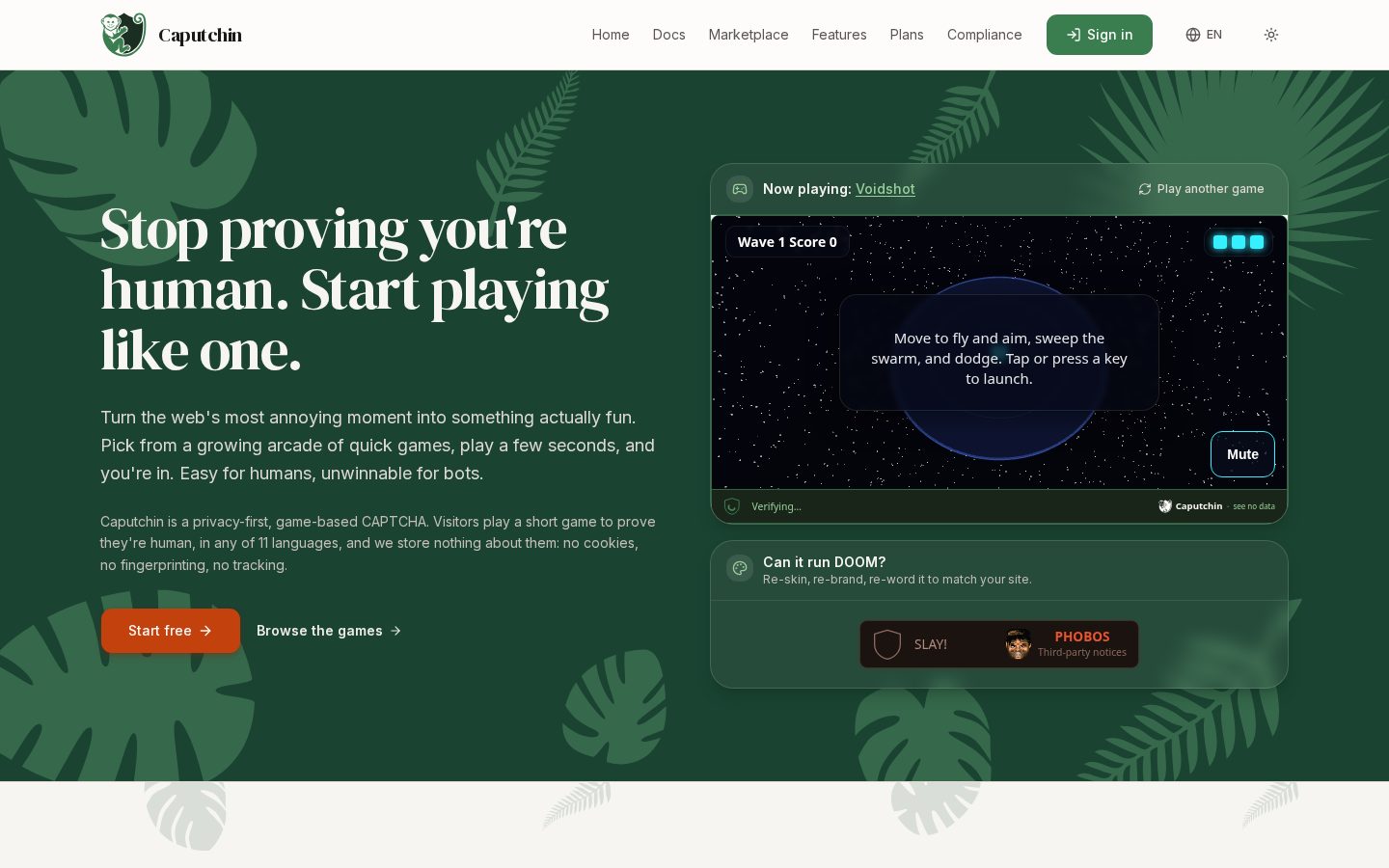 Caputchin Homepage