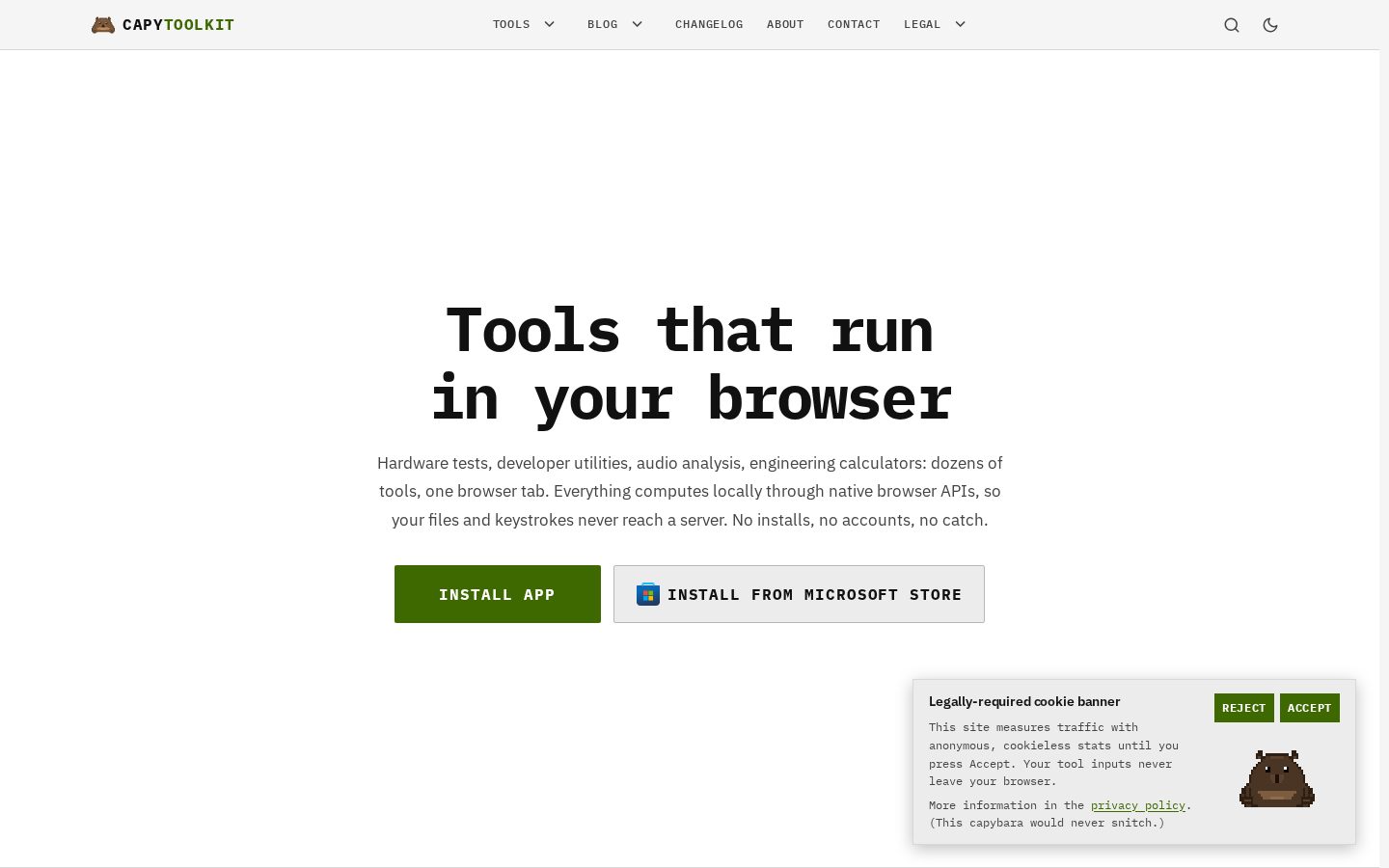 CapyToolkit Homepage