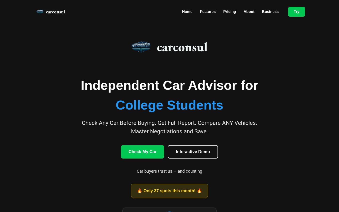 CarConsul Homepage