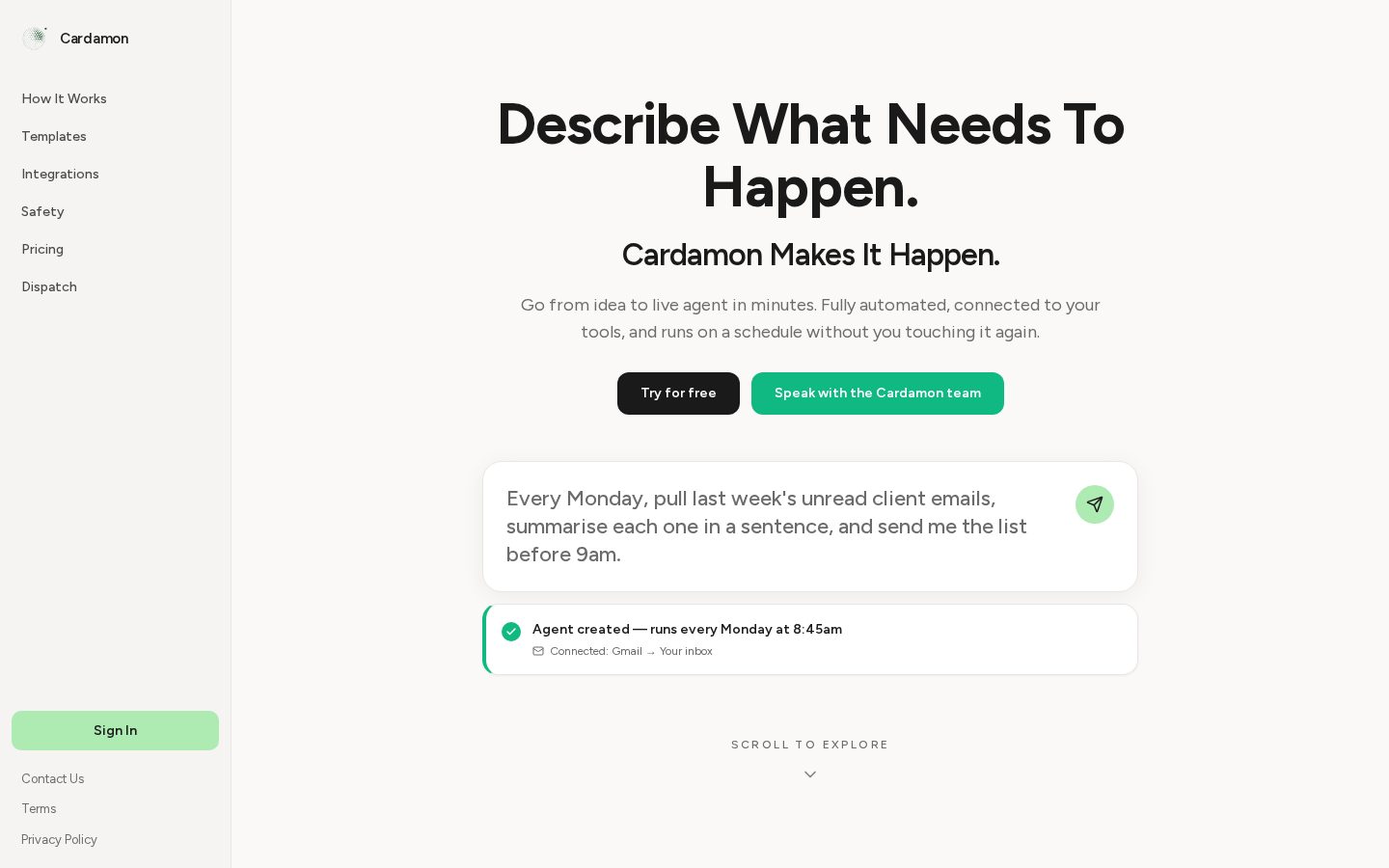 Cardamon Homepage