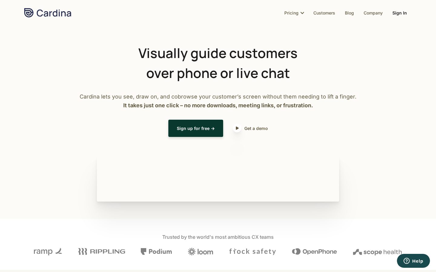 Cardina Homepage