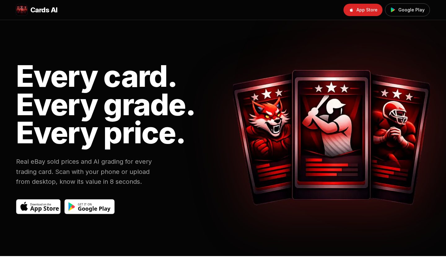 Cards AI Homepage
