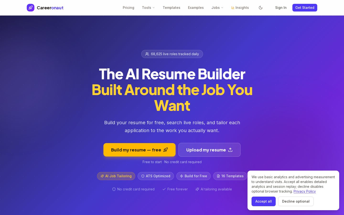Careeronaut Homepage