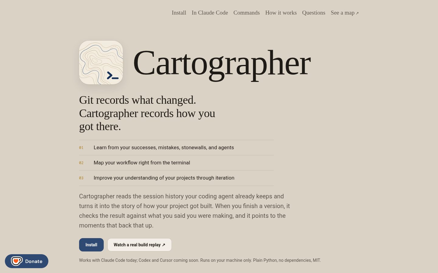Cartographer Homepage