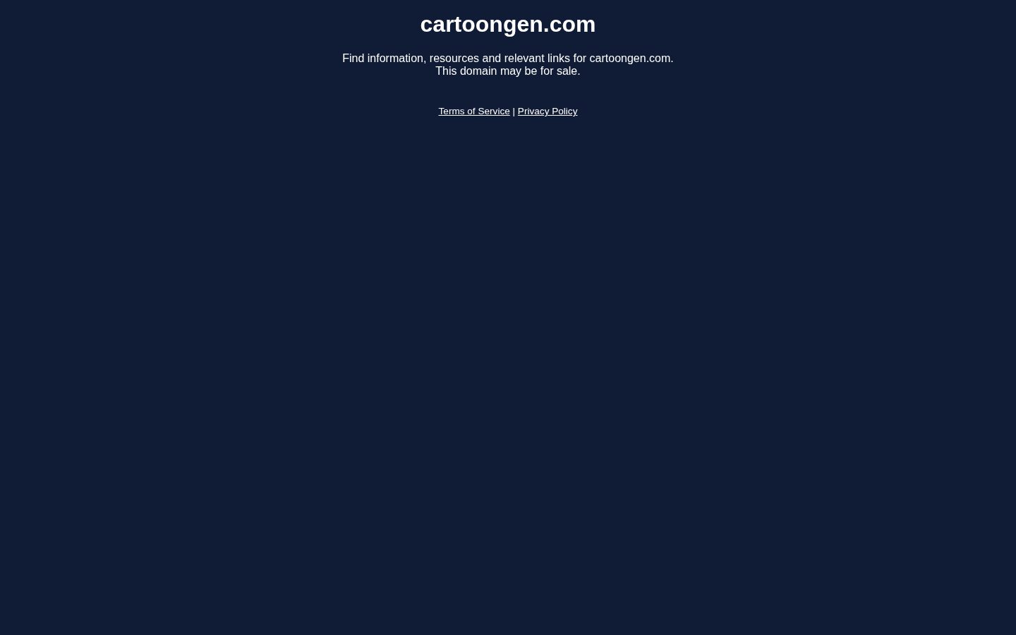 CartoonGen Homepage
