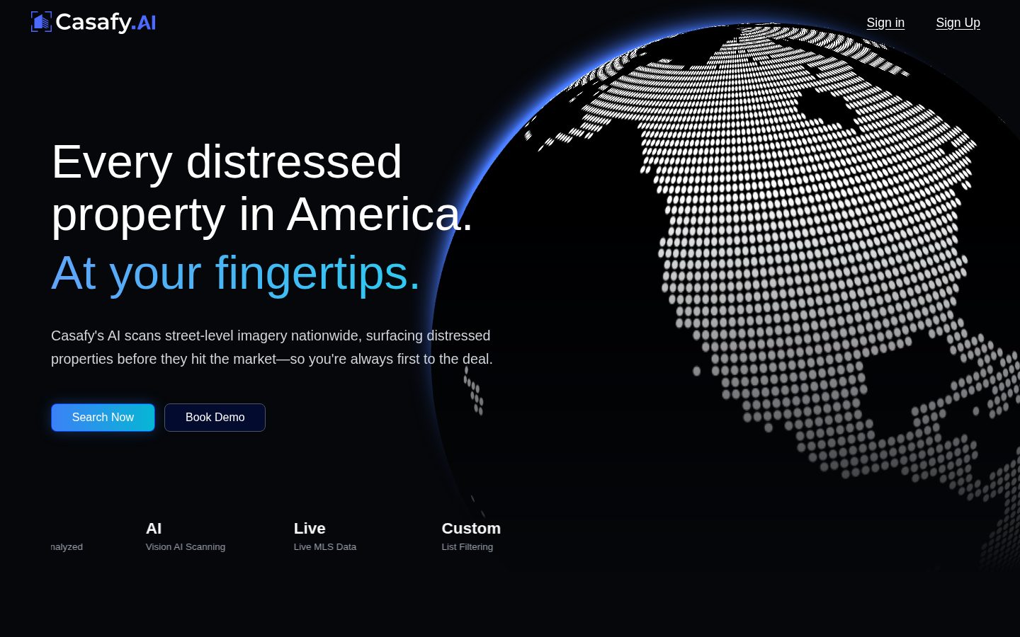 Casafy AI Homepage
