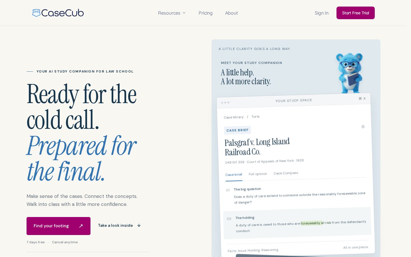 Case Cub Homepage