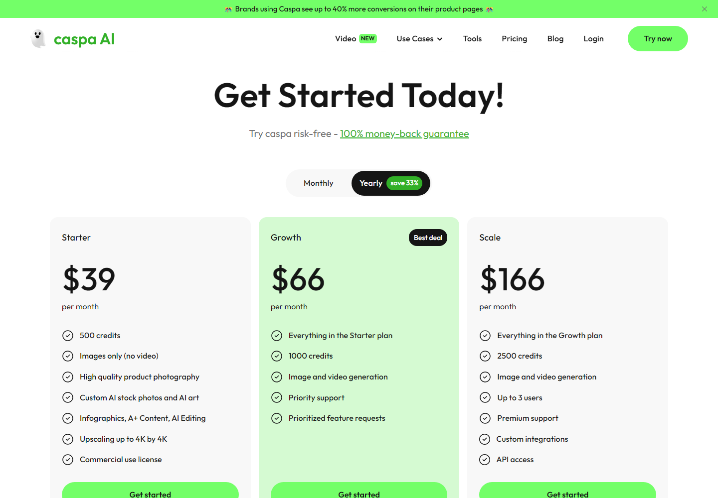 Caspa AI pricing