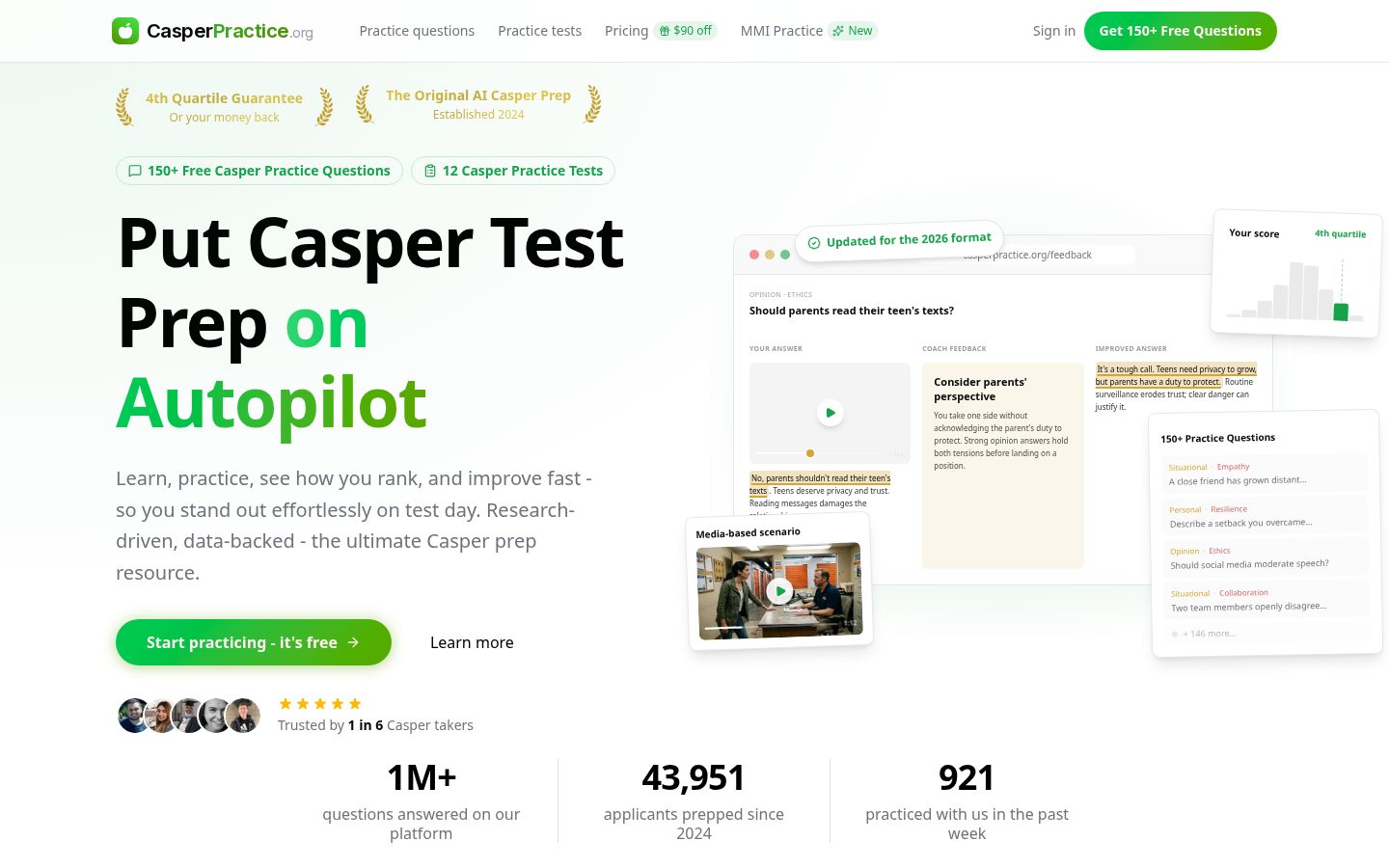 CasperPractice Homepage