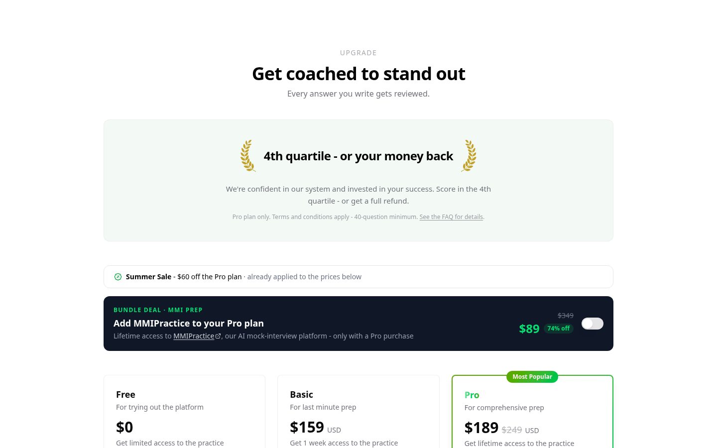 CasperPractice Pricing