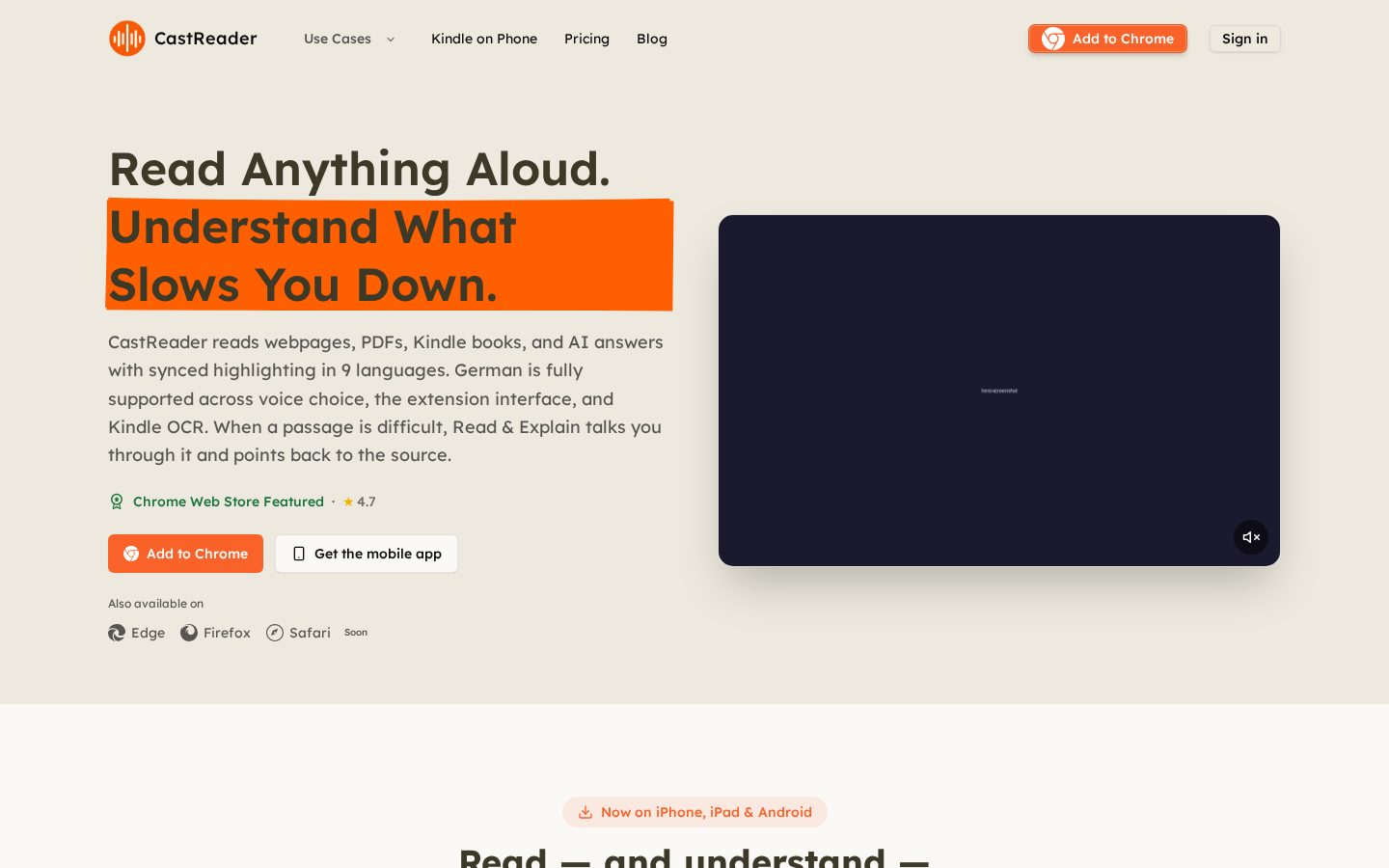 CastReader Homepage