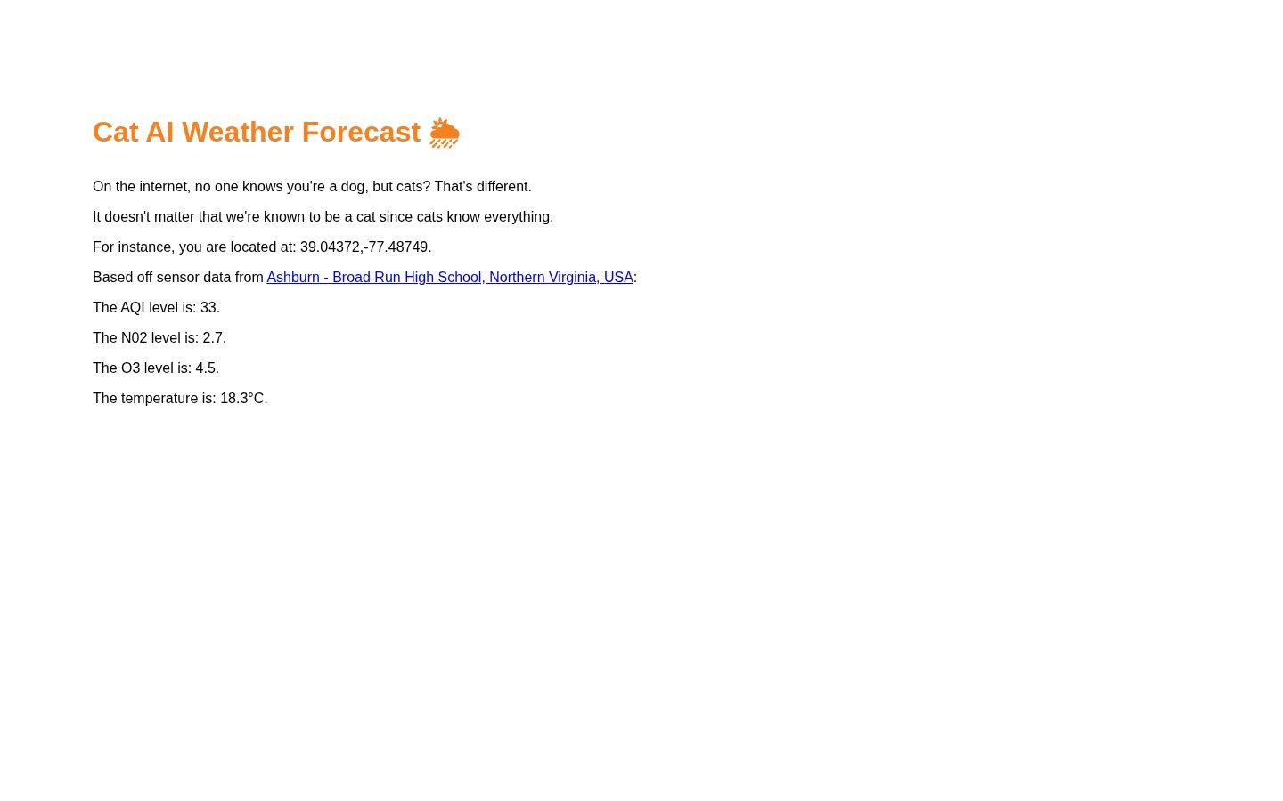 Cat GPT Homepage