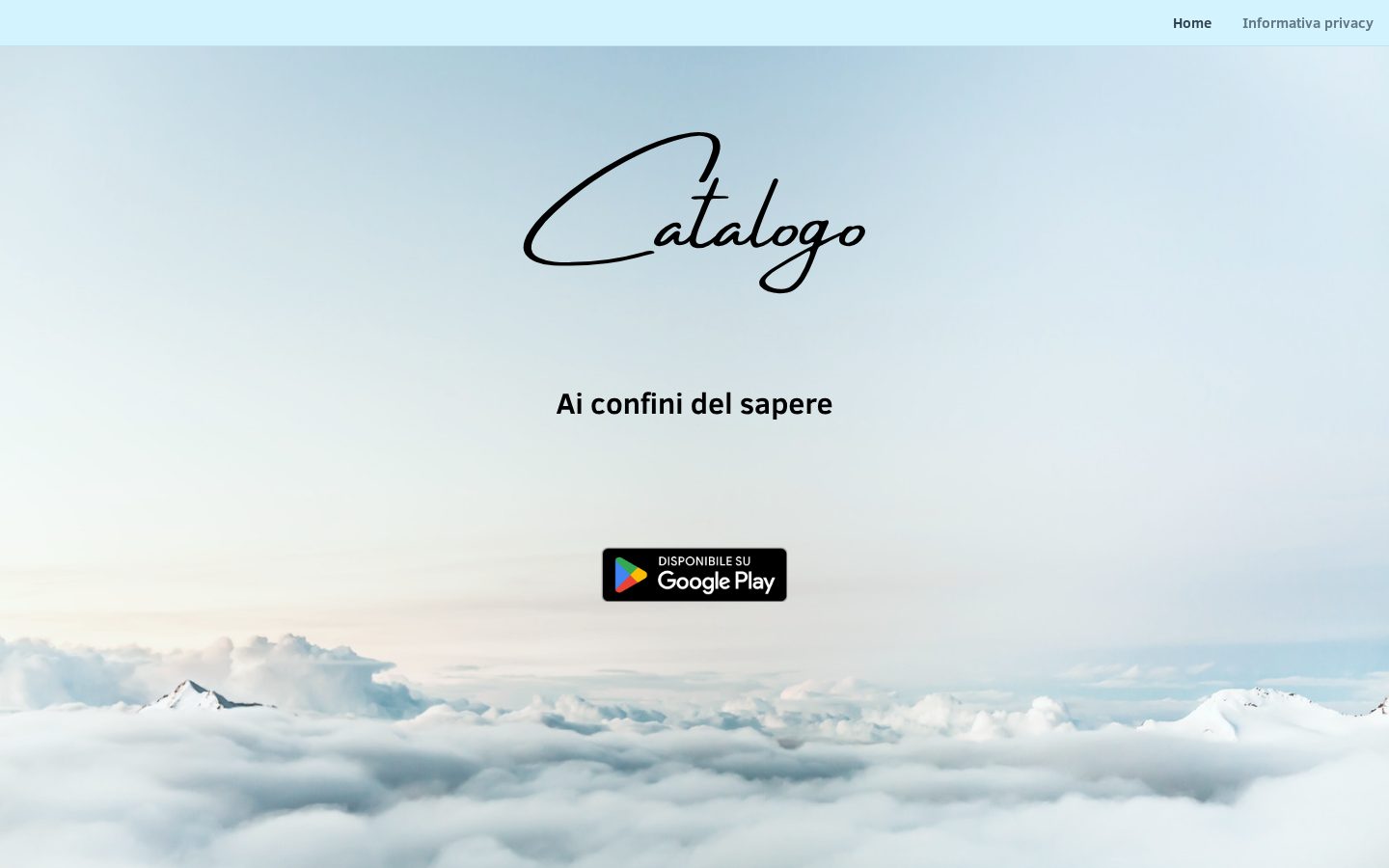 Catalogo Homepage