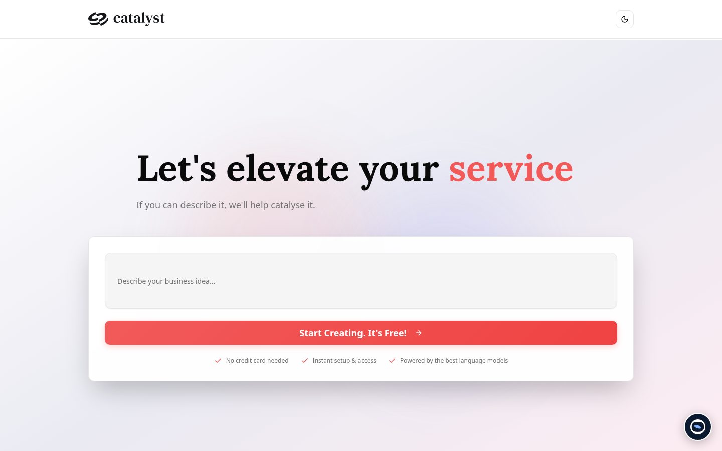 Catalyst Pro app Homepage