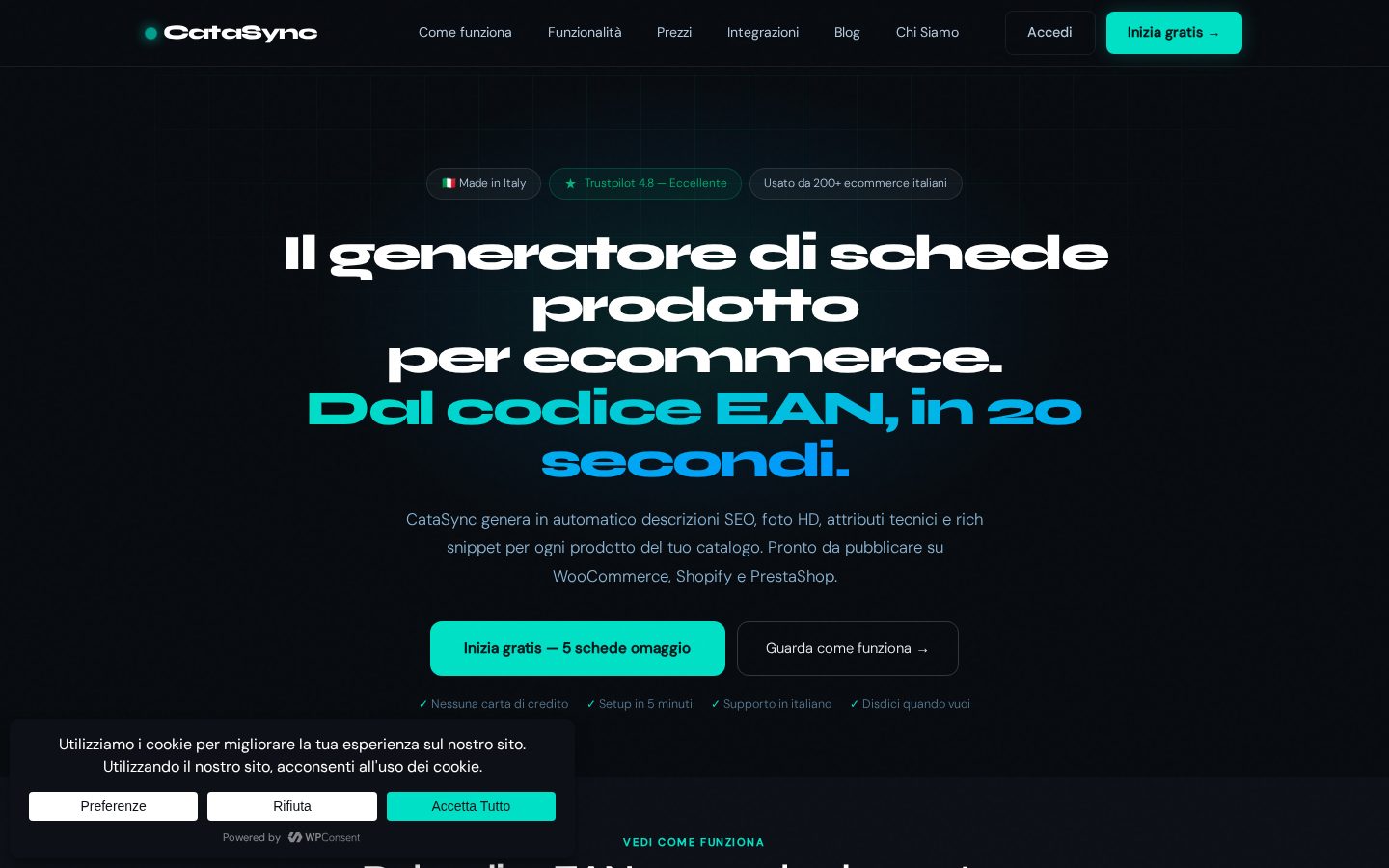 CataSync Homepage