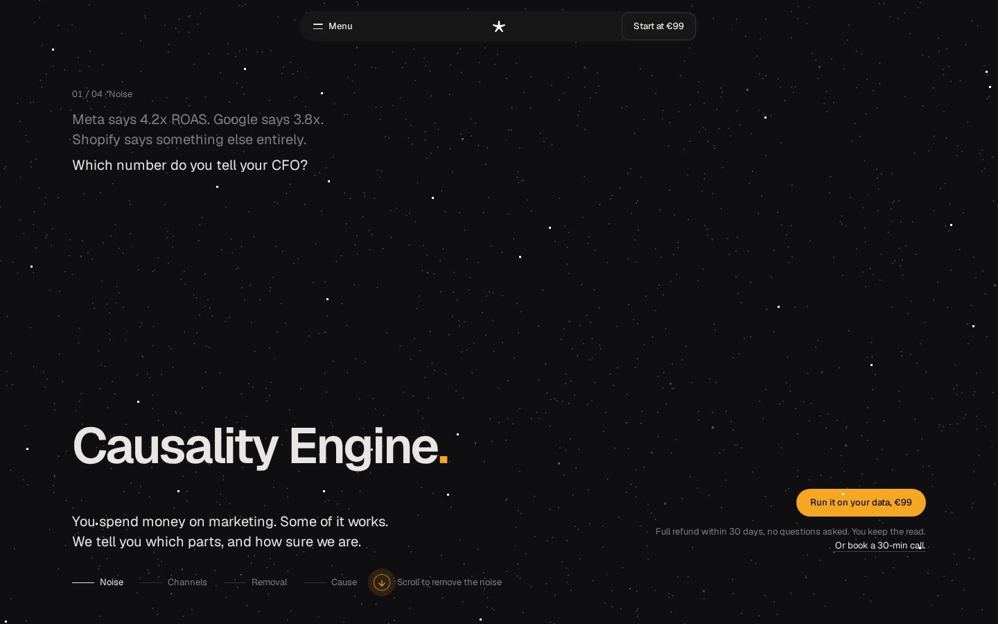Causality Engine Homepage