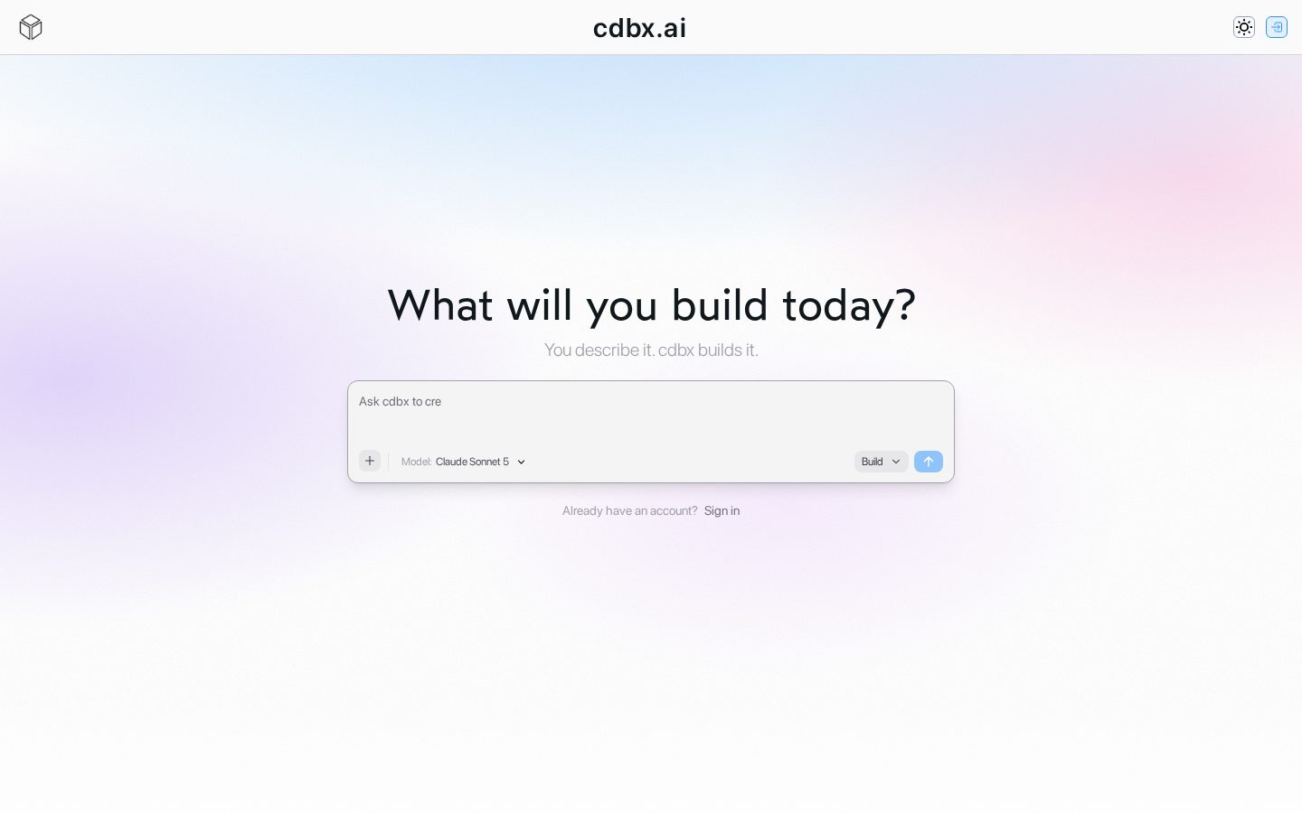 cdbx.ai Homepage
