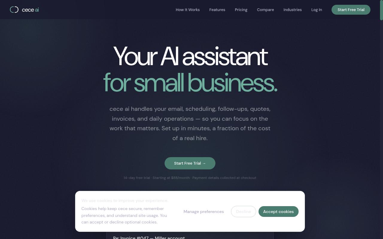 Cece AI Homepage