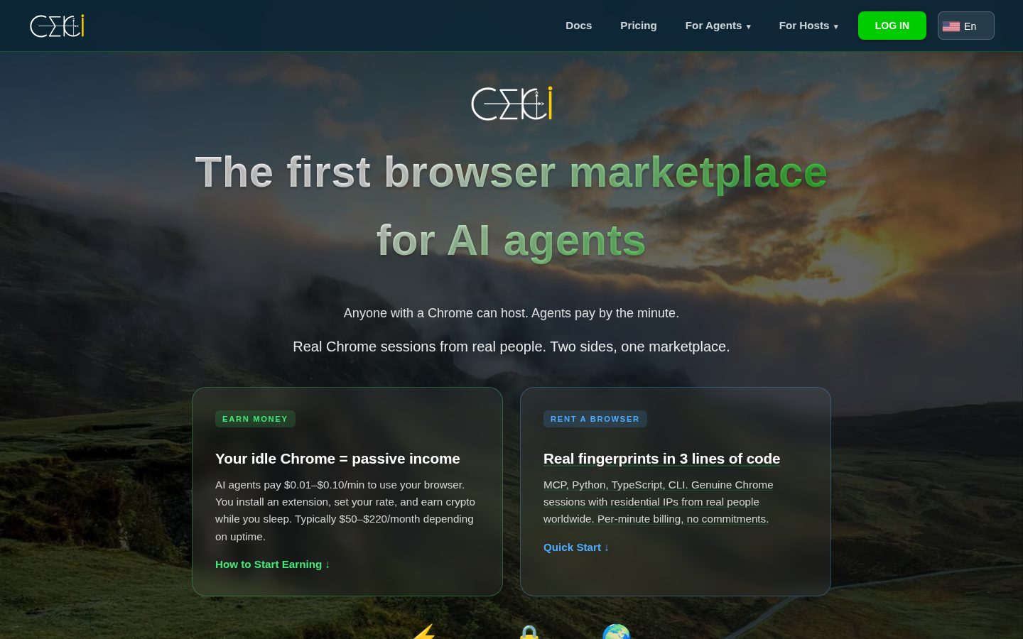 Ceki Browser Homepage