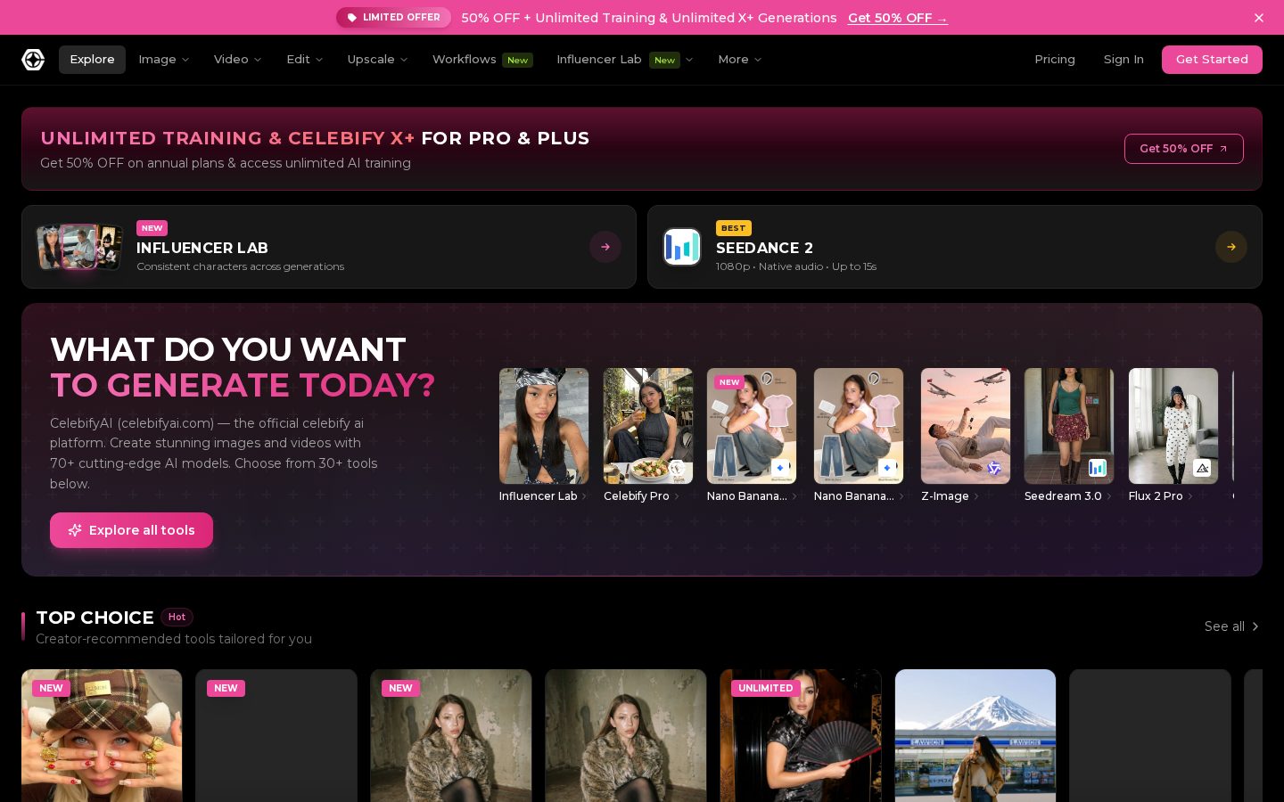 CelebifyAI Homepage