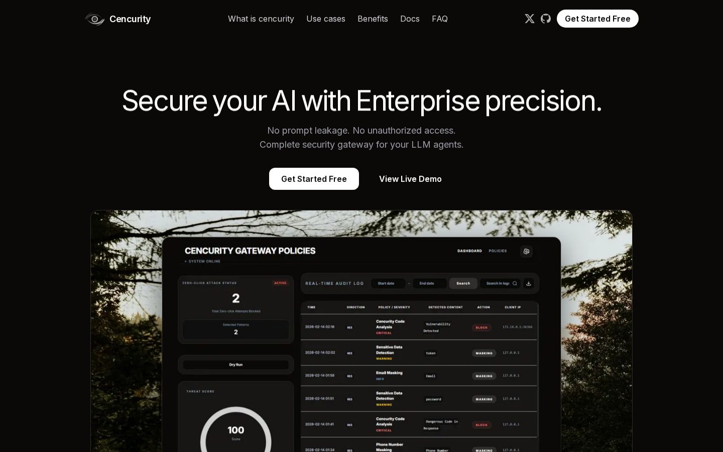 Cencurity Homepage