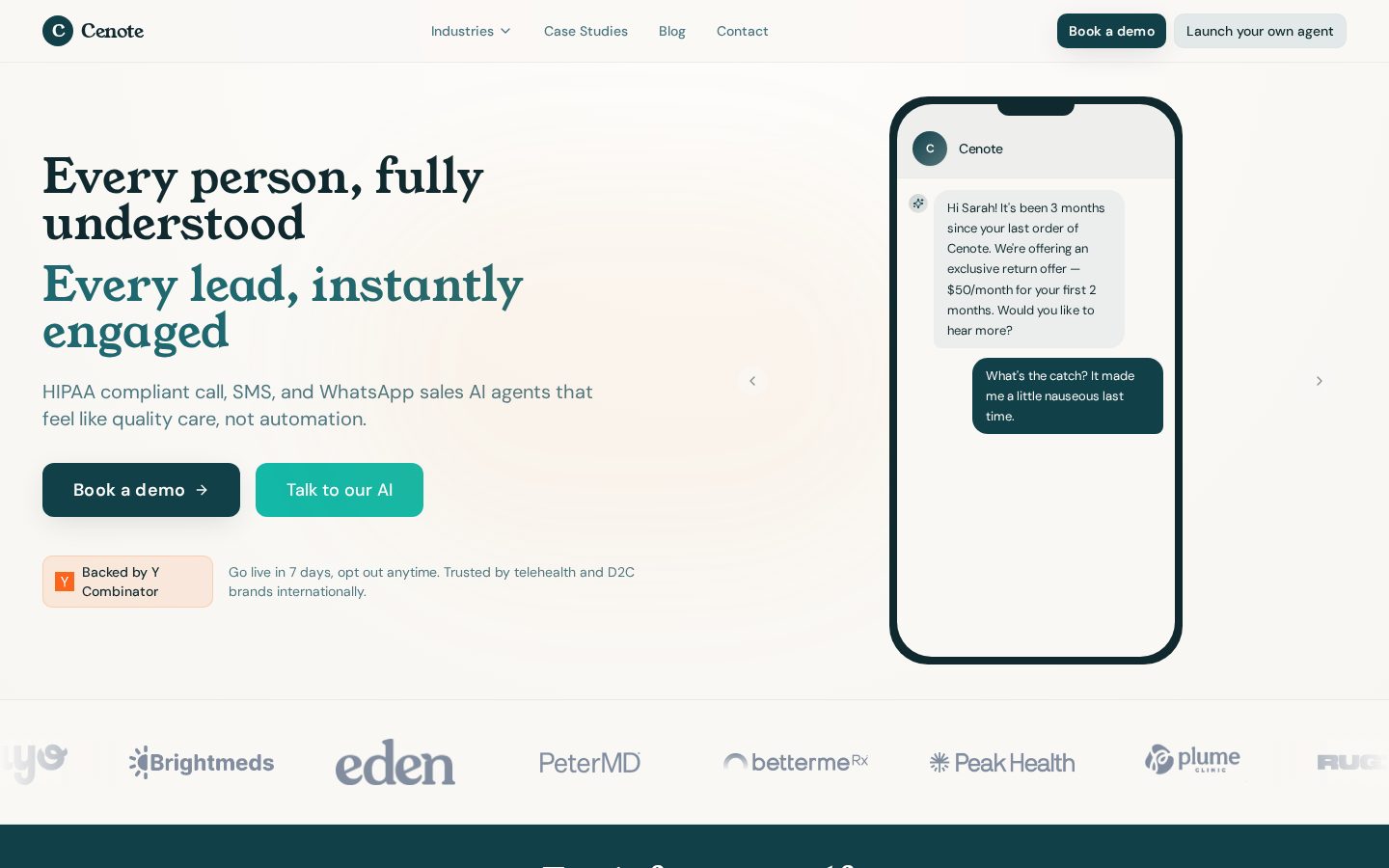Cenote Homepage