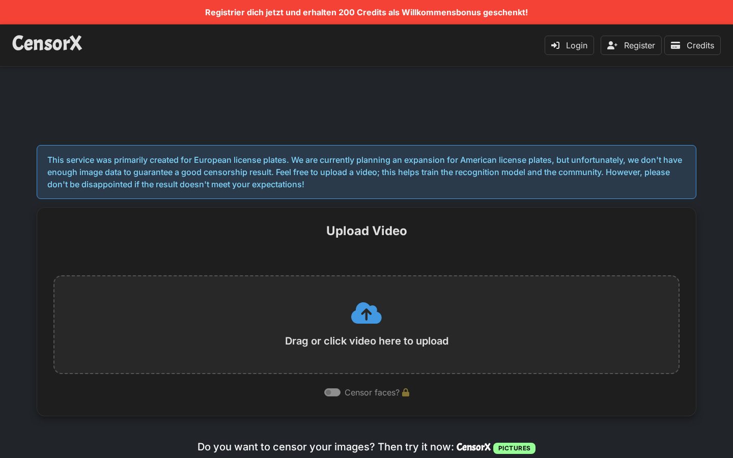 CensorX Homepage
