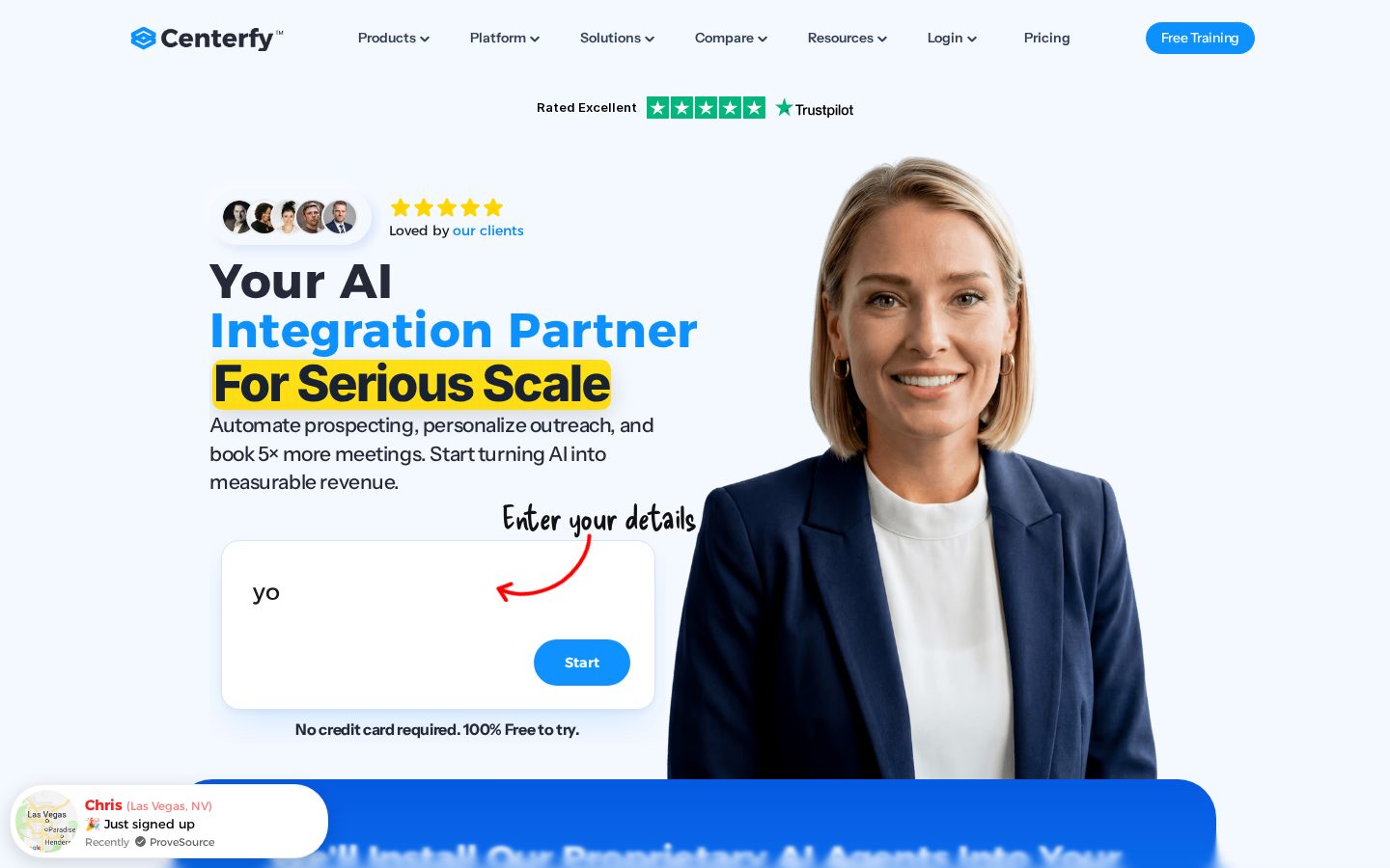 Centerfy Ai Automation Homepage