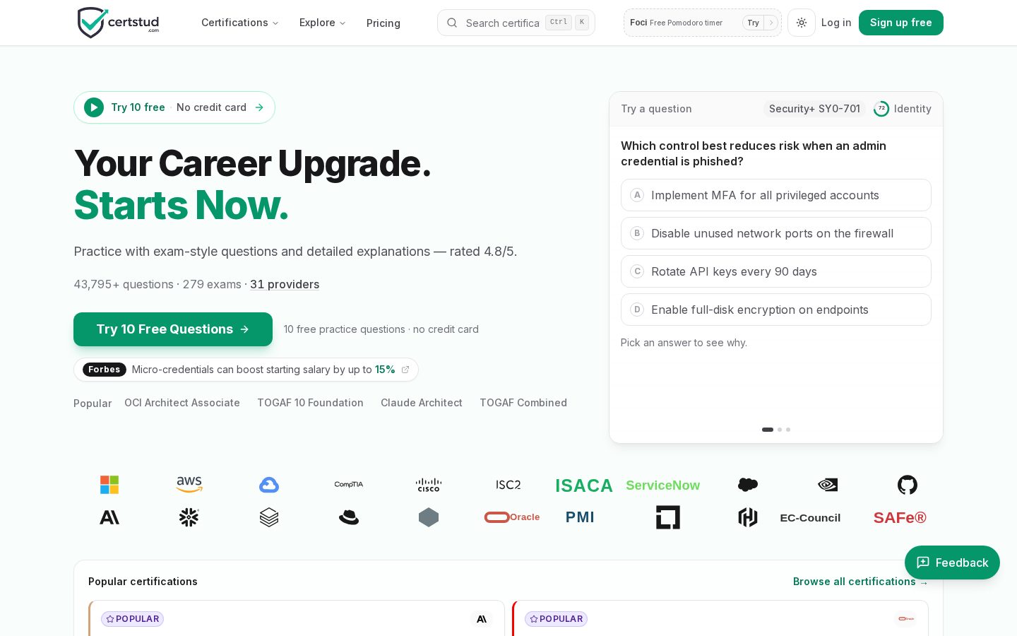 CertStud Homepage