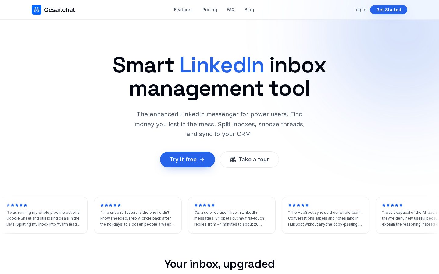 Cesar Chat Homepage