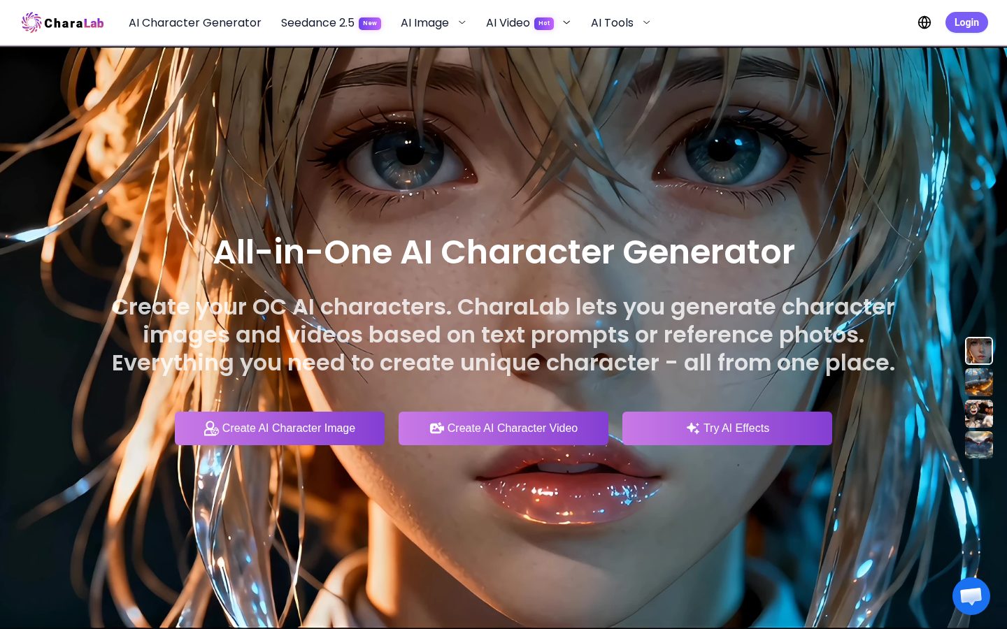 CharaLab Homepage