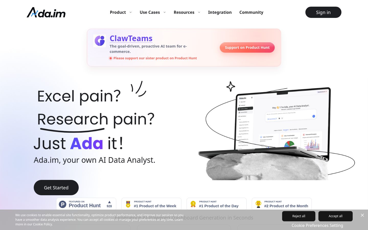 ChartGen AI Homepage