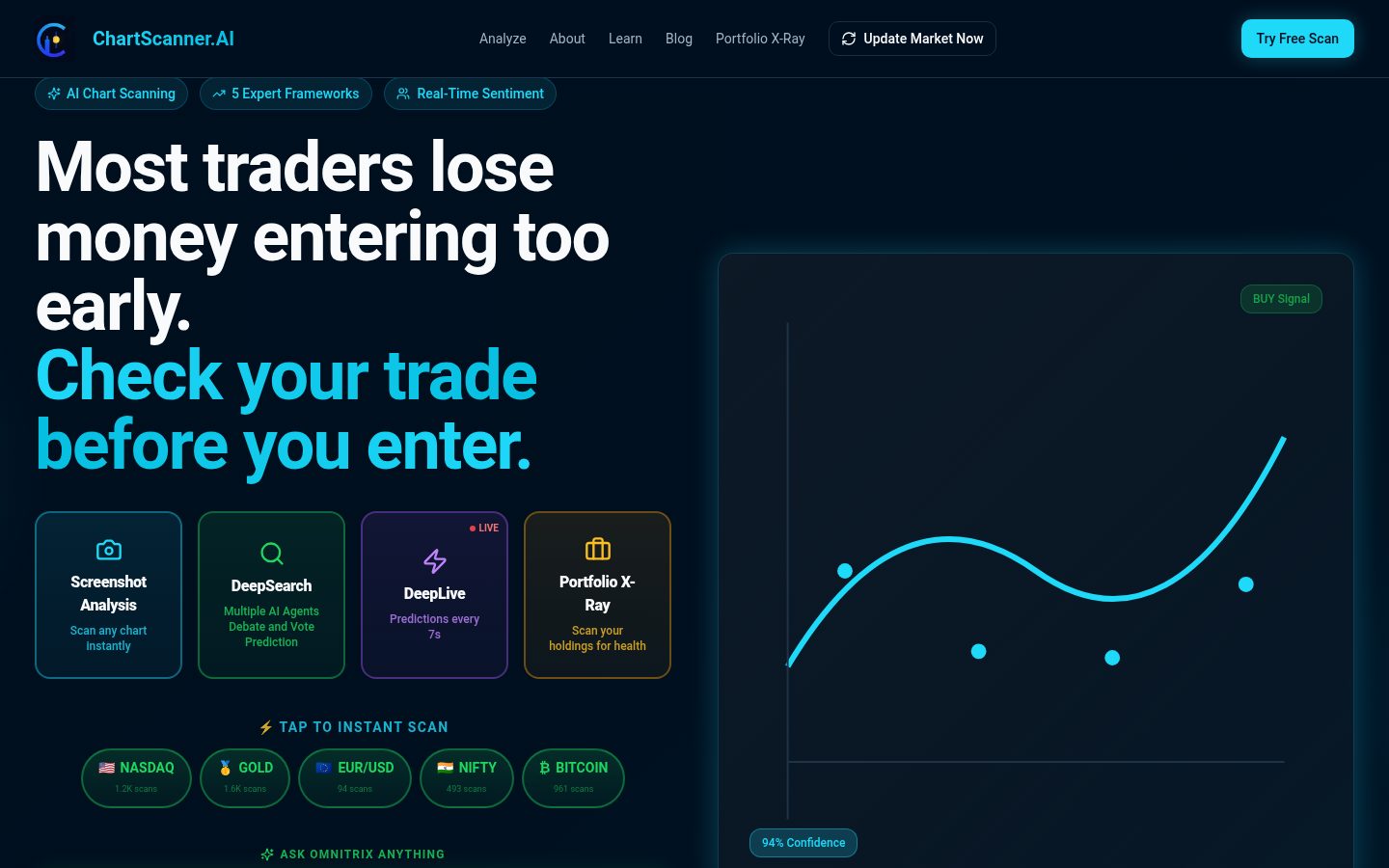 ChartScanner.ai Homepage