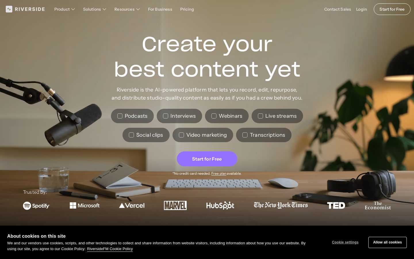 Chat-Based Editing by Riverside Homepage