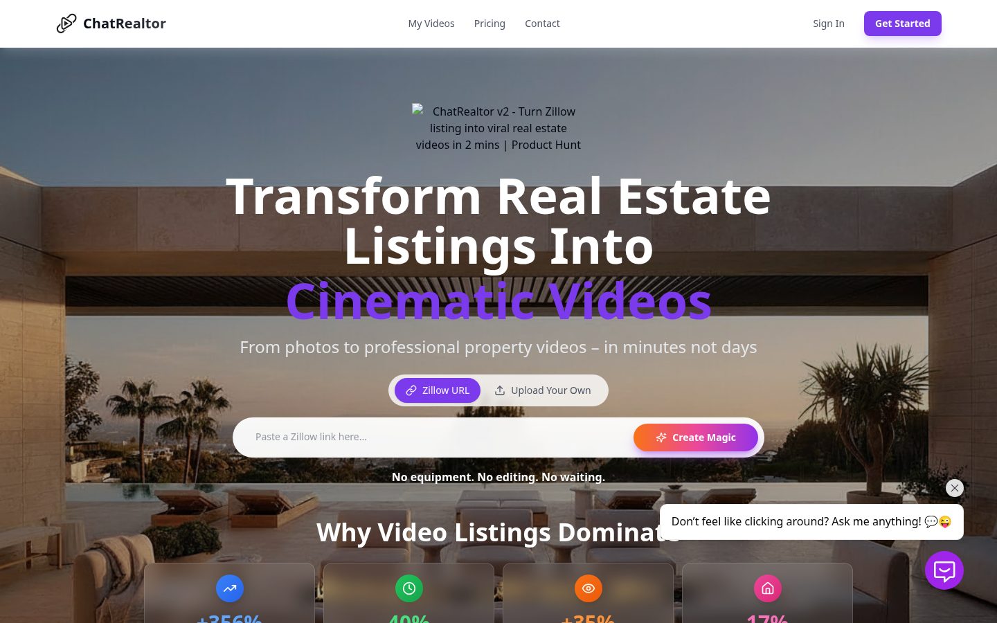 Chat Realtor Homepage