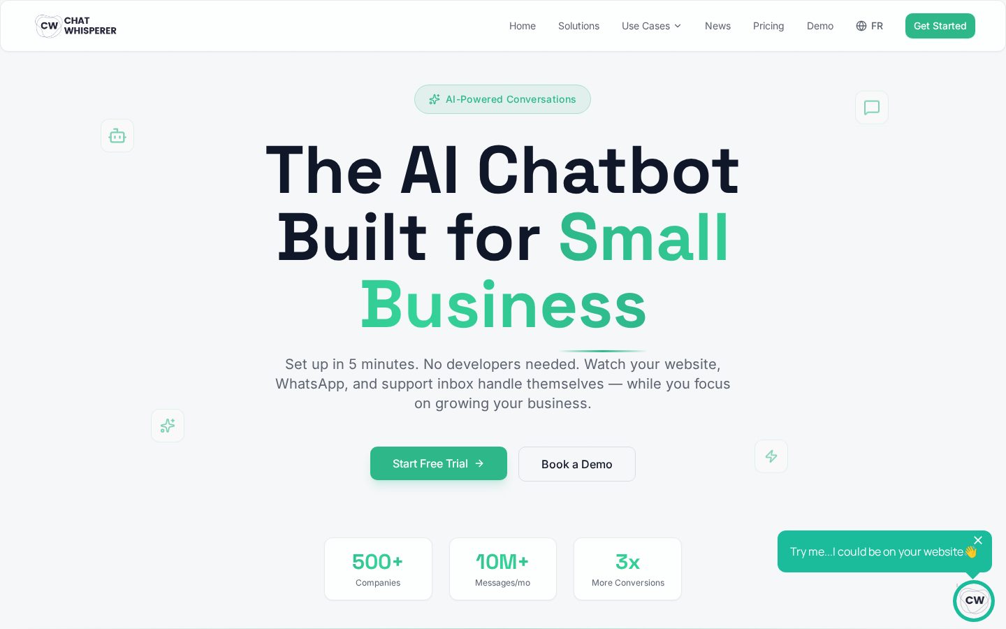 Chat Whisperer Homepage
