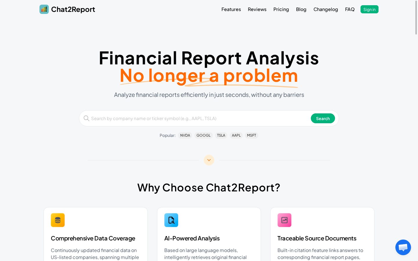 Chat2Report Pricing
