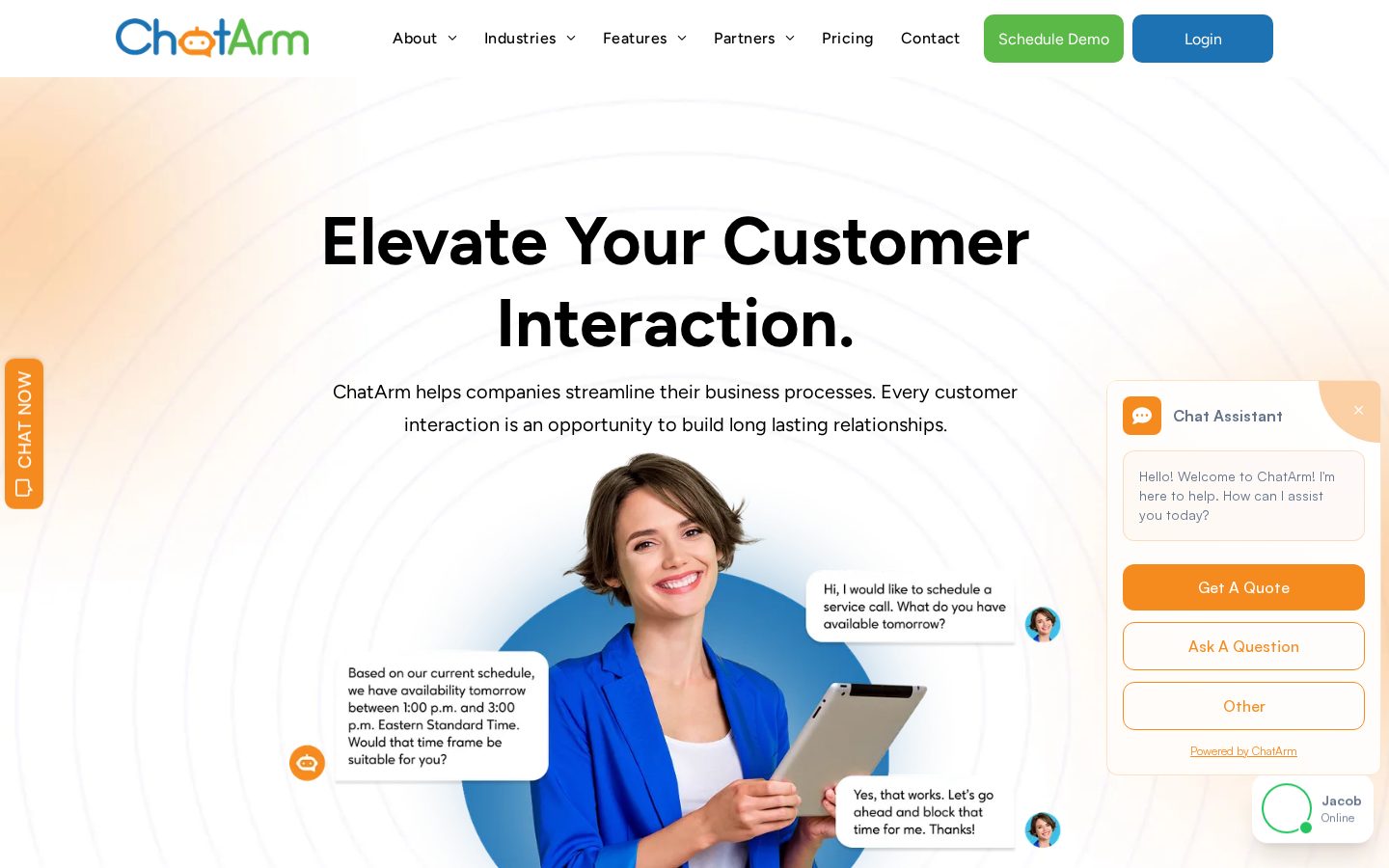 ChatArm Homepage