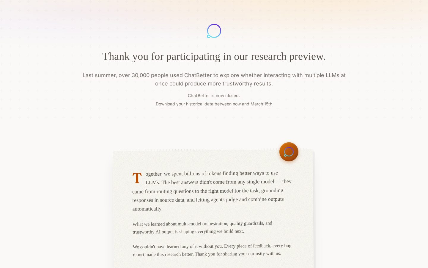ChatBetter Homepage