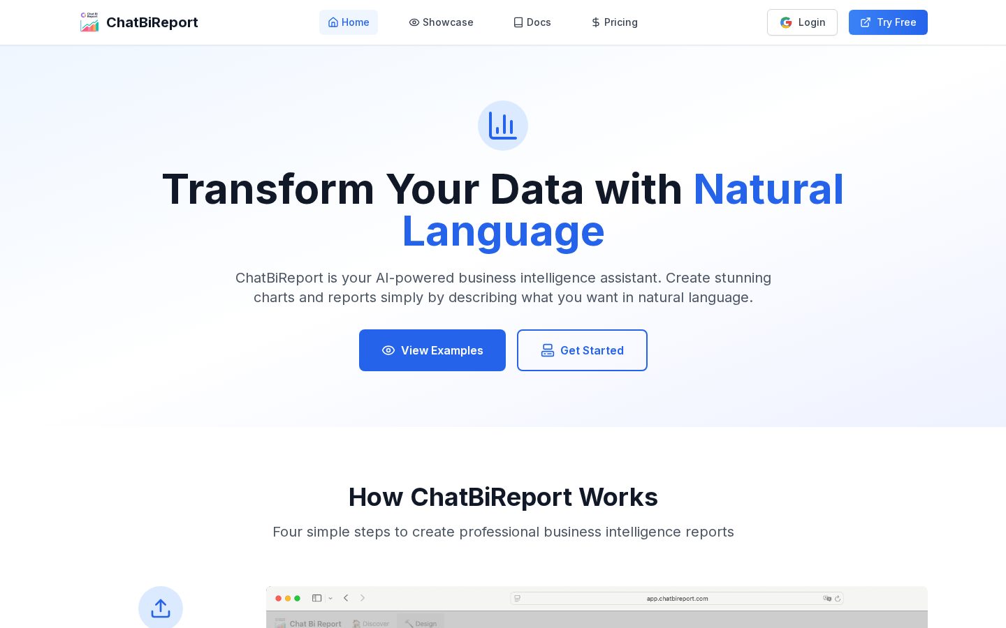 ChatBiReport Homepage