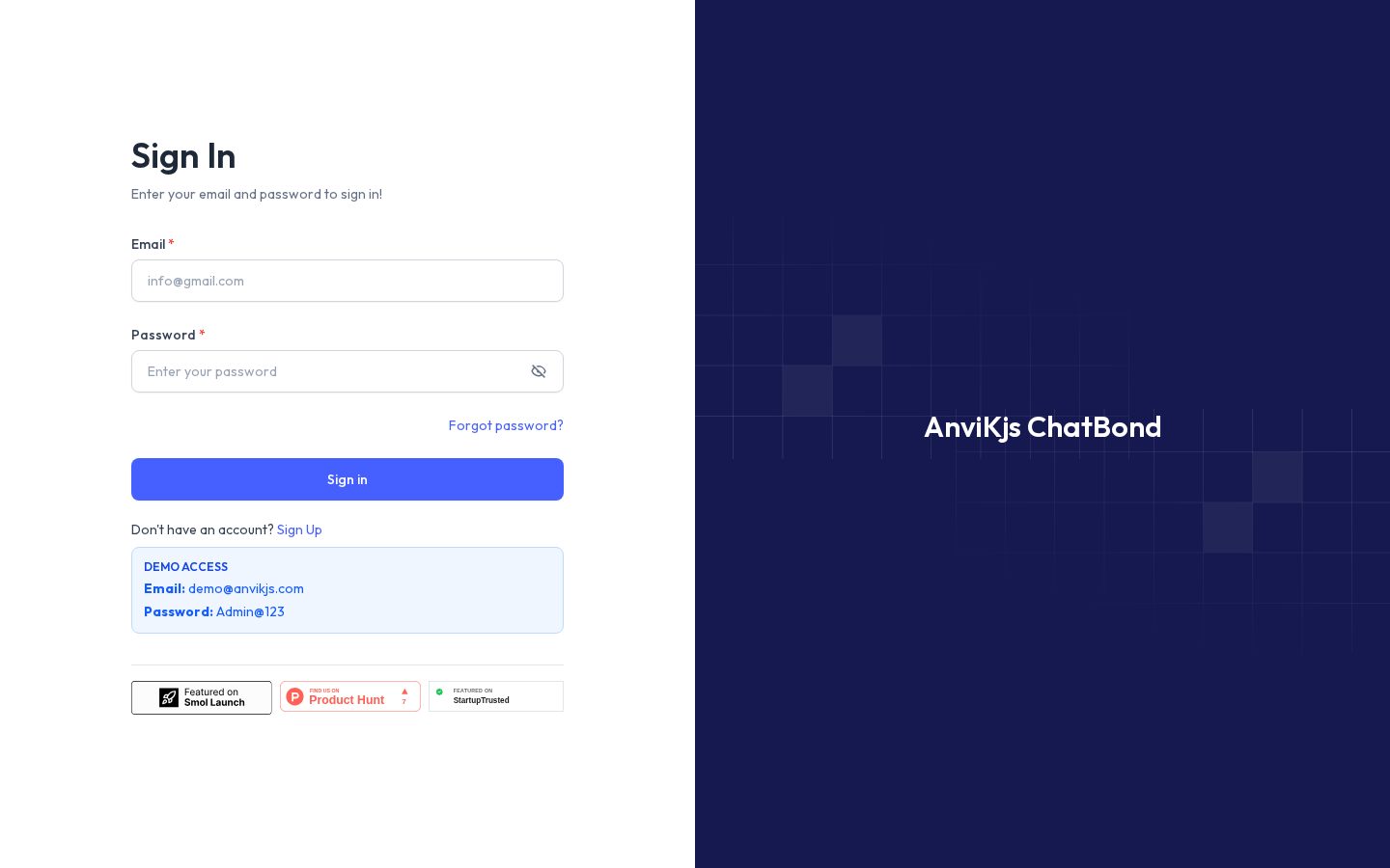 Chatbond by AnviKjs Homepage