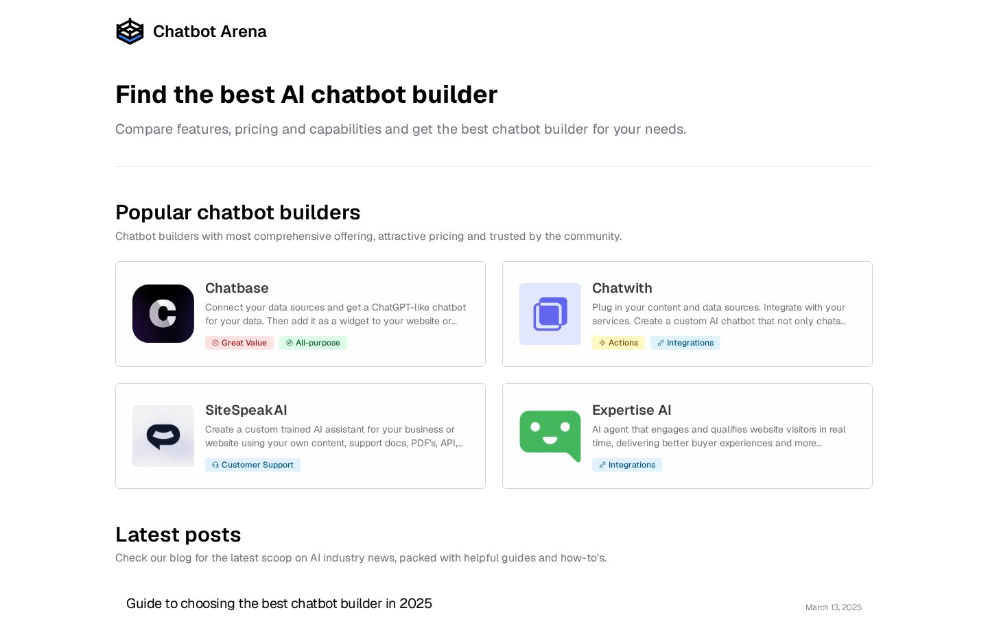 Chatbot Arena Homepage