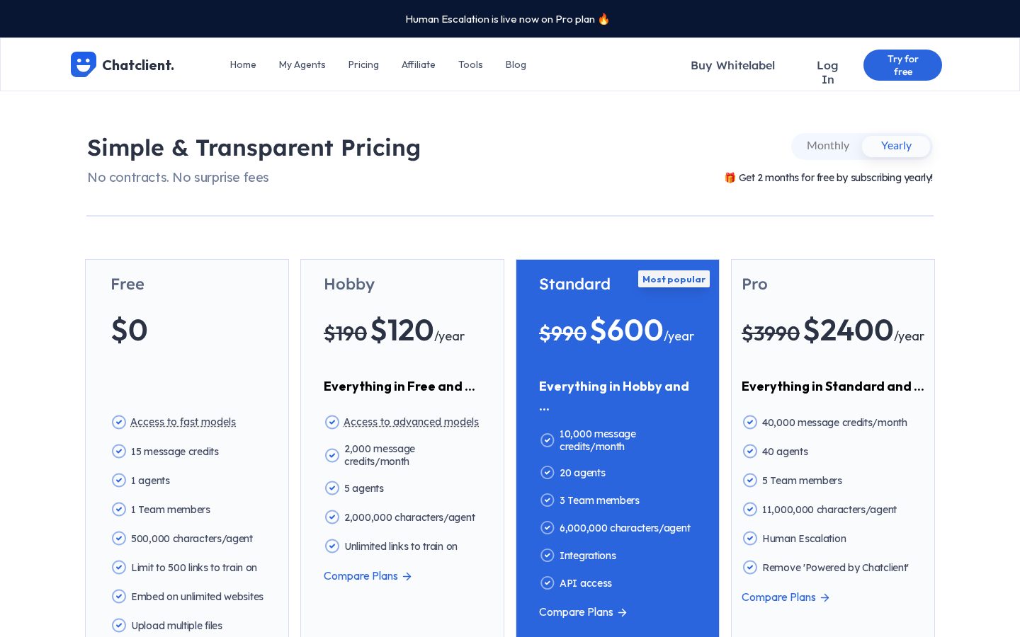 Chatclient Pricing