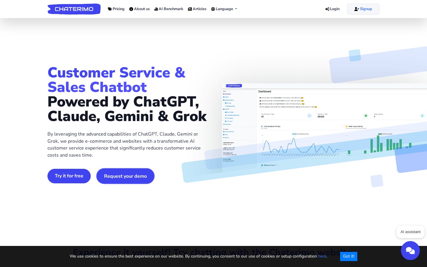 Chaterimo Homepage